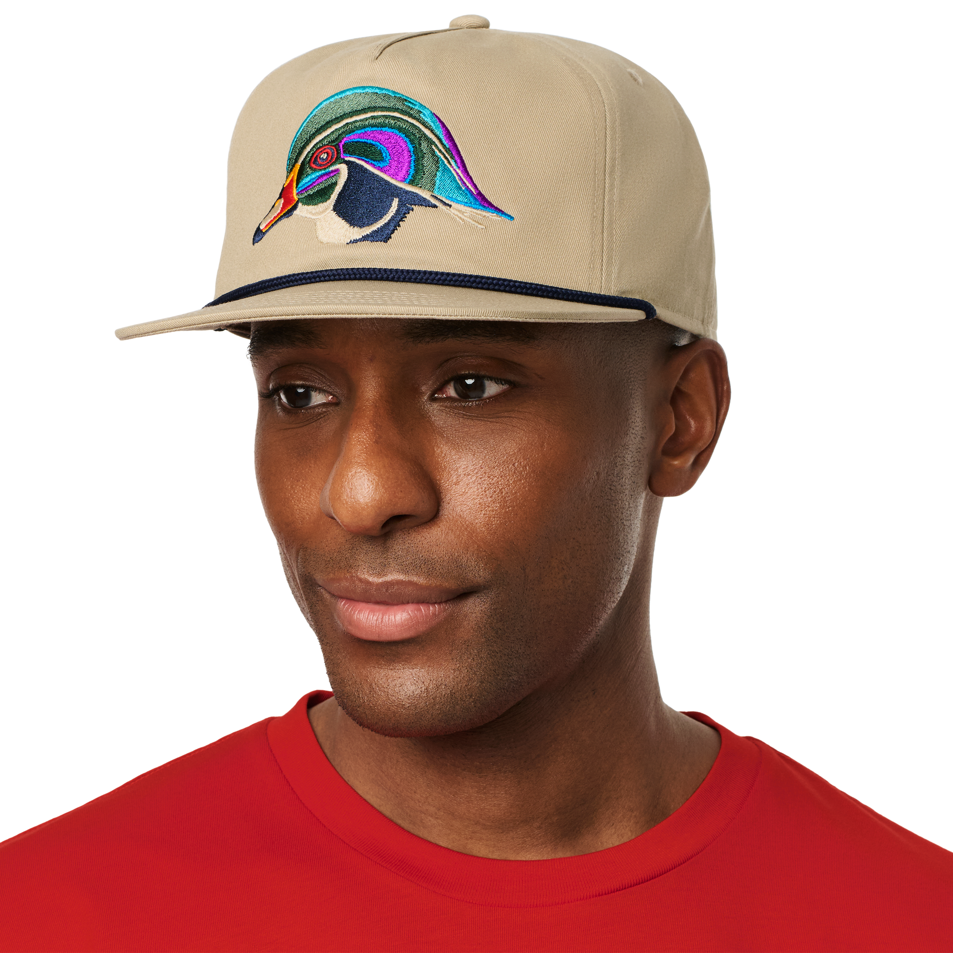 Wood Duck Flat Brim Rope Hat