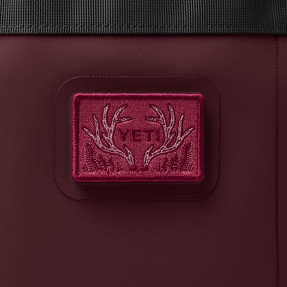 YETI Inspired By Antlers Patch Wild Vine Red