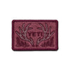 YETI Inspired By Antlers Patch Wild Vine Red