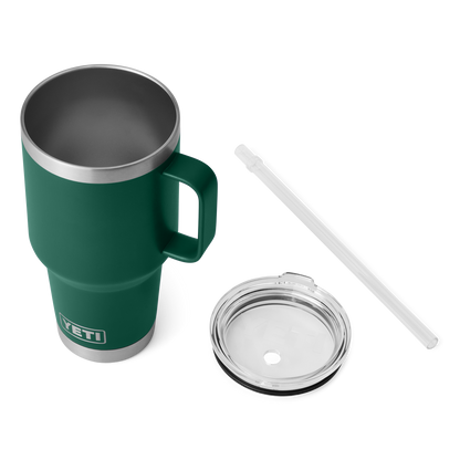 YETI Rambler® 35 oz (1 l) Straw Mug Black Forest Green
