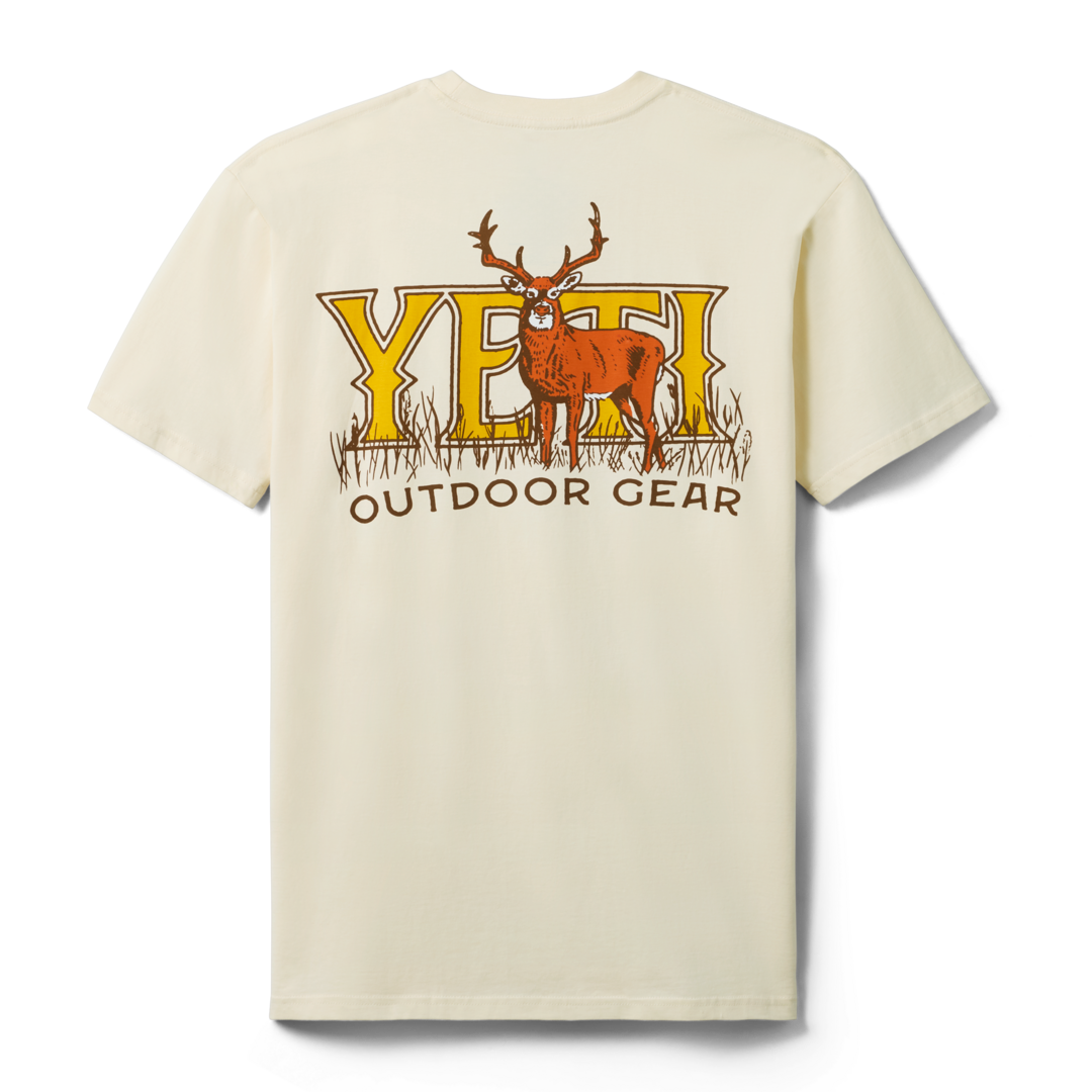 YETI Whitetail Short Sleeve T-Shirt Ecru