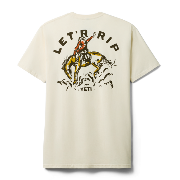 YETI Let'r Rip Short Sleeve T-Shirt Ecru