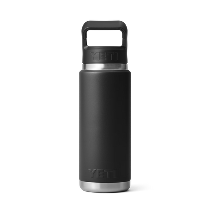 Rambler® 26 oz (769 ml) Bottle With Straw Cap Black