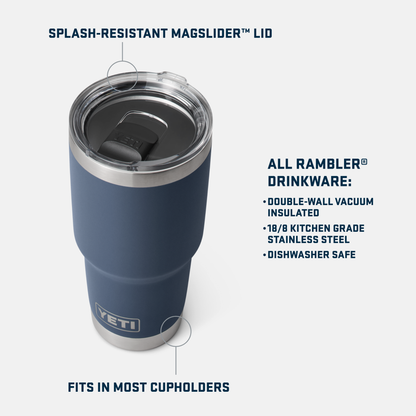 YETI Rambler® 30 oz (887 ml) Tumbler White