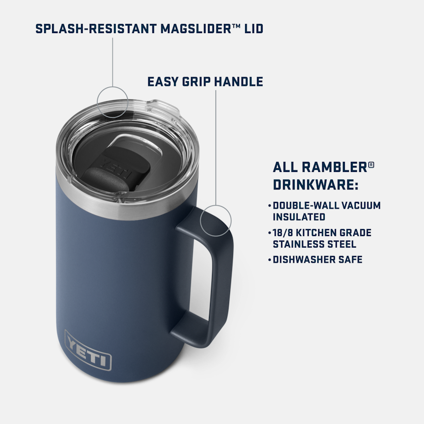 YETI Rambler® 24 oz (710 ml) Mug Black