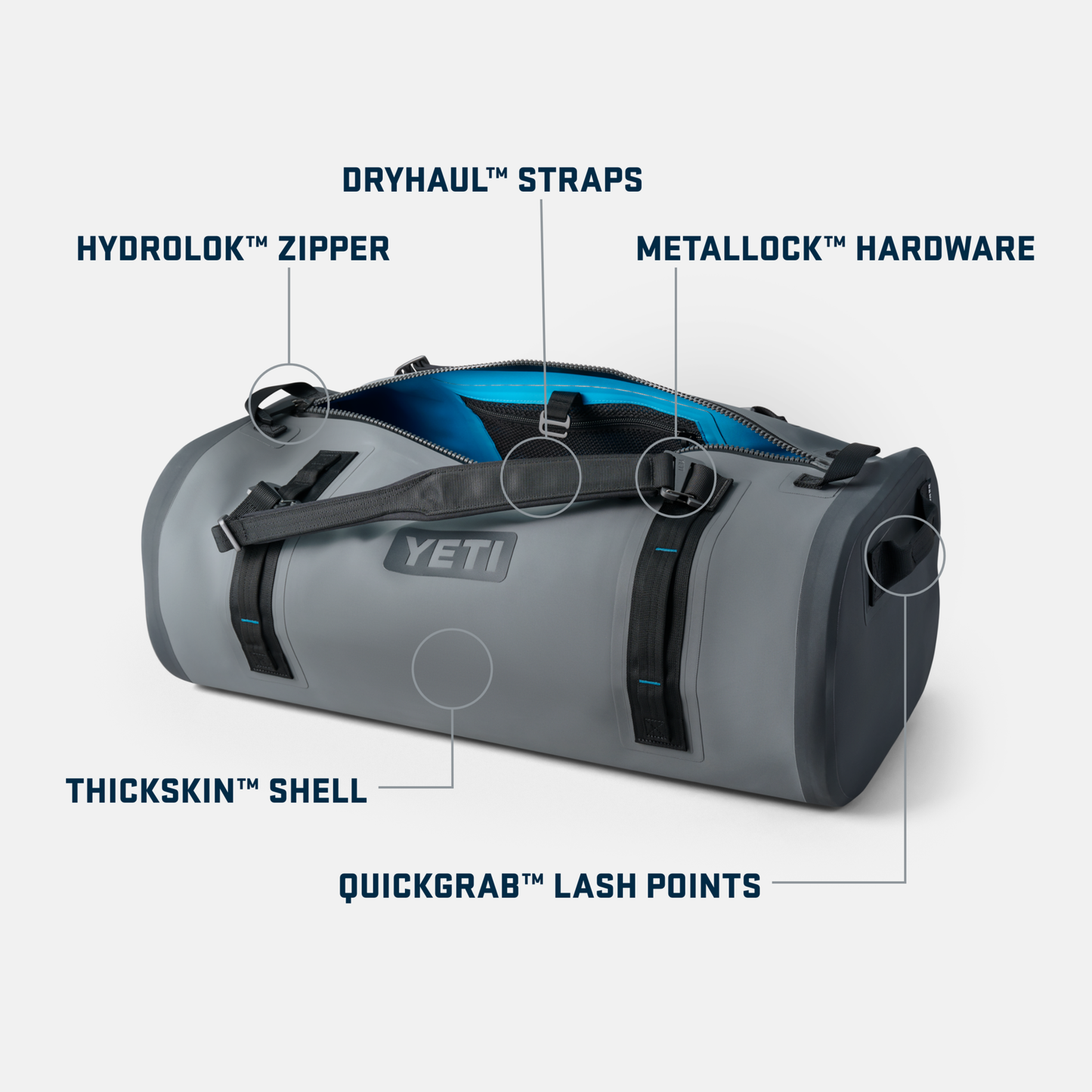 YETI Panga® 75L Waterproof Duffel Storm Grey
