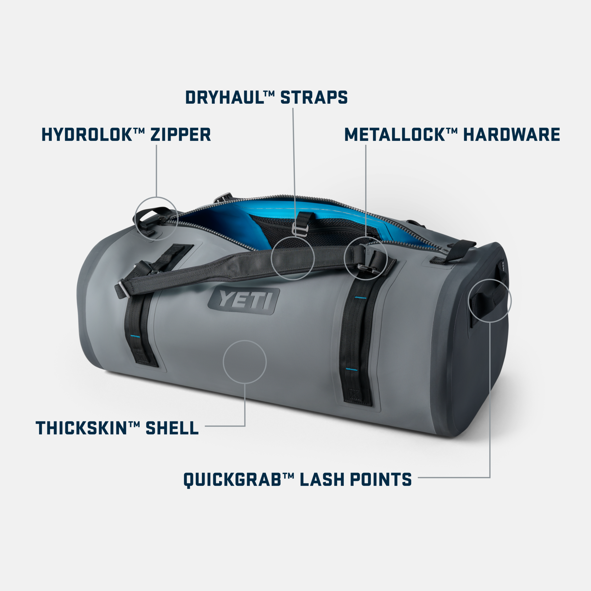 YETI Panga® 75L Waterproof Duffel Storm Grey