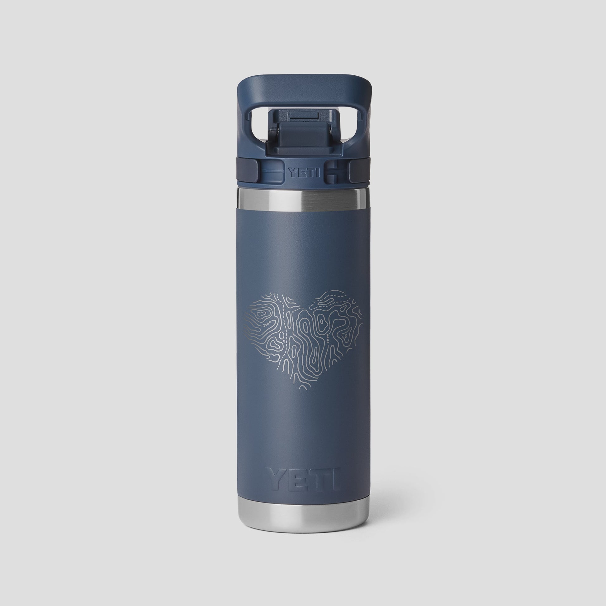YETI Navy Bottle with Personalisation designs